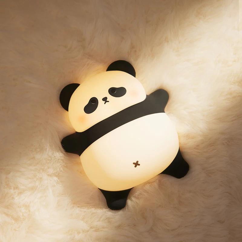 Veilleuse panda sur le dos - Lumidoo