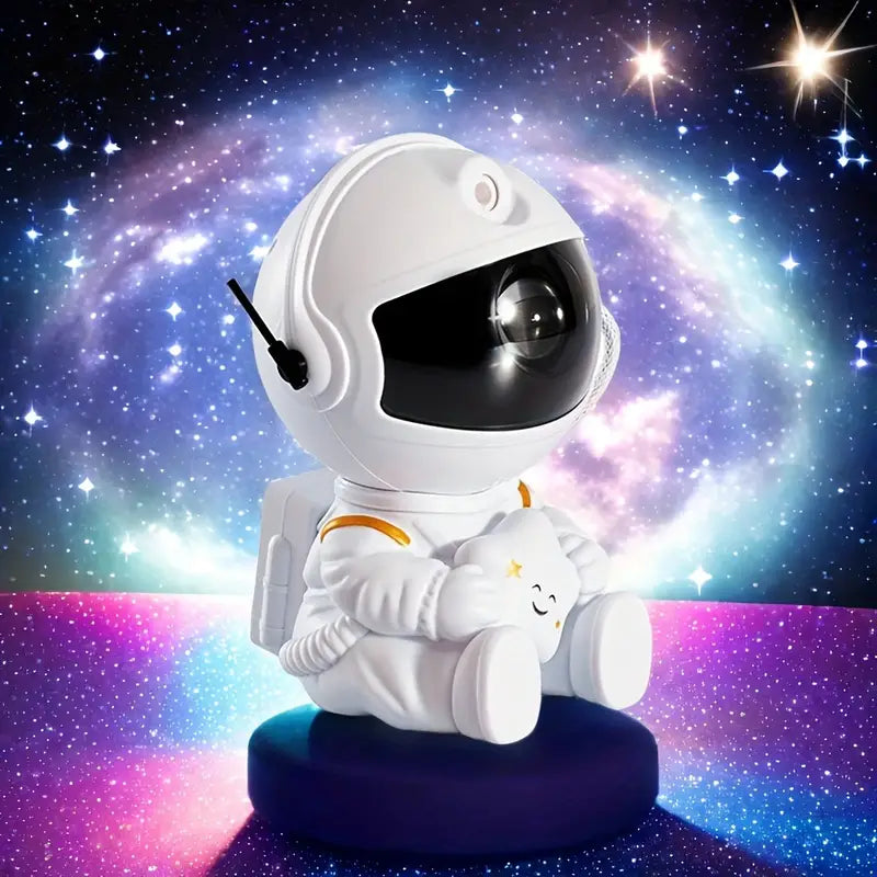 Veilleuse astronaute blanc avec étoile